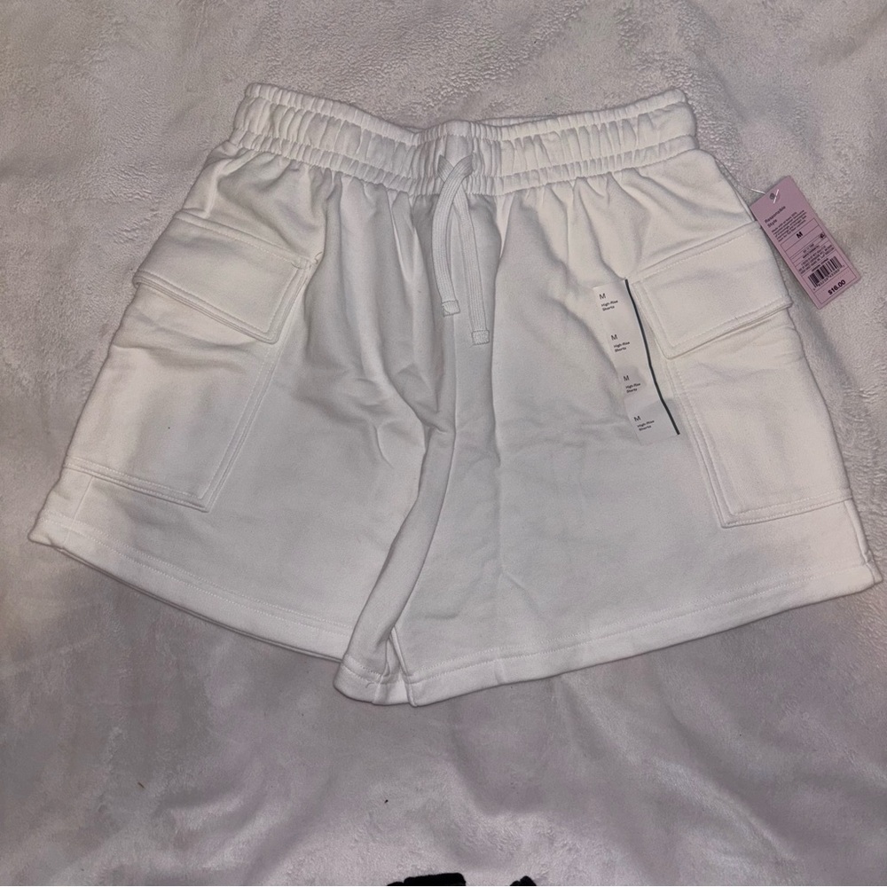 Wild Fable White Cargo Sweatshorts